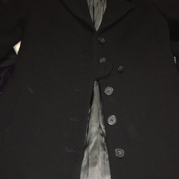 JCREW black structured crepe wool lady day coat - Picture 13 of 13